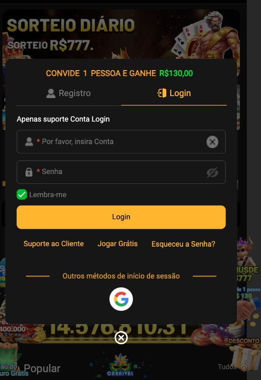 Aplicativo móvel BET719